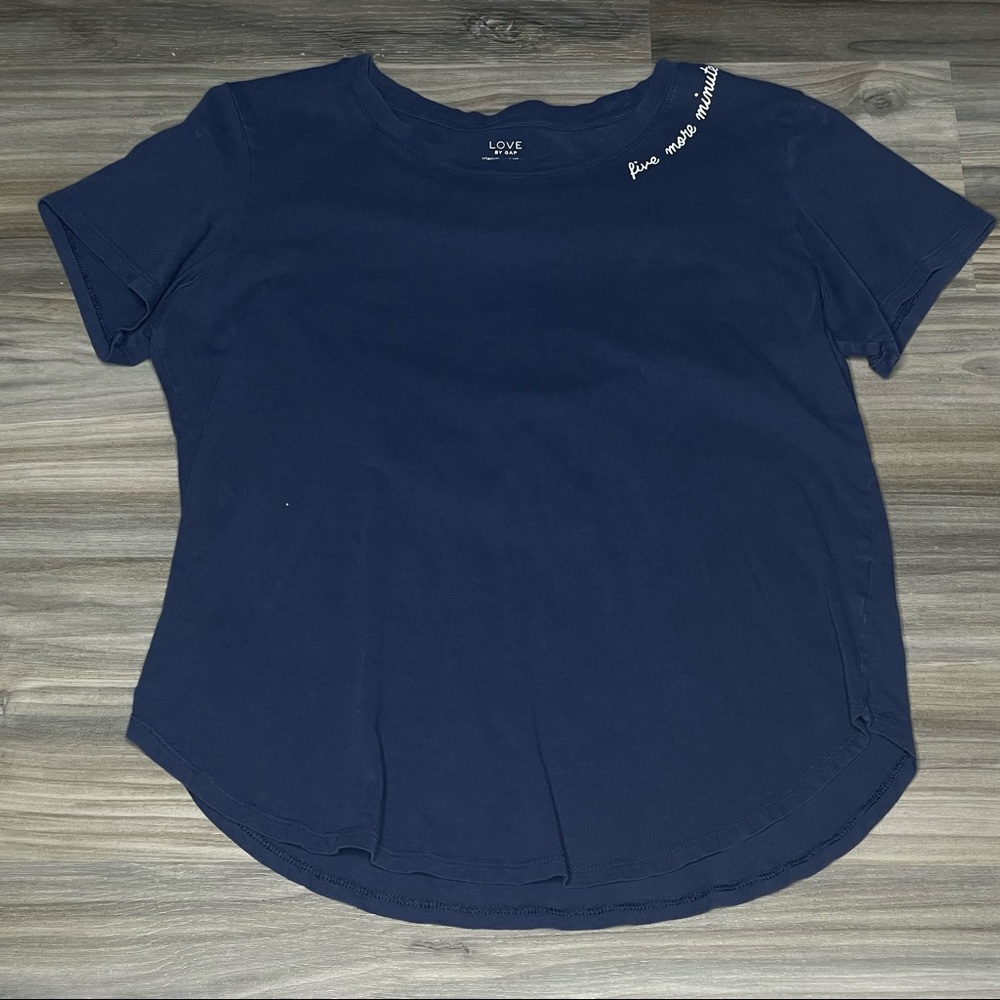 “Five More Minutes” Navy Blue T-Shirt